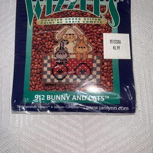 Sugarplum Wizzers cross stitch 912 bunny and cats